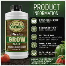Load image into Gallery viewer, Urban Garden Outfitters-Mission Fertilizer-GROW-3-1-2
