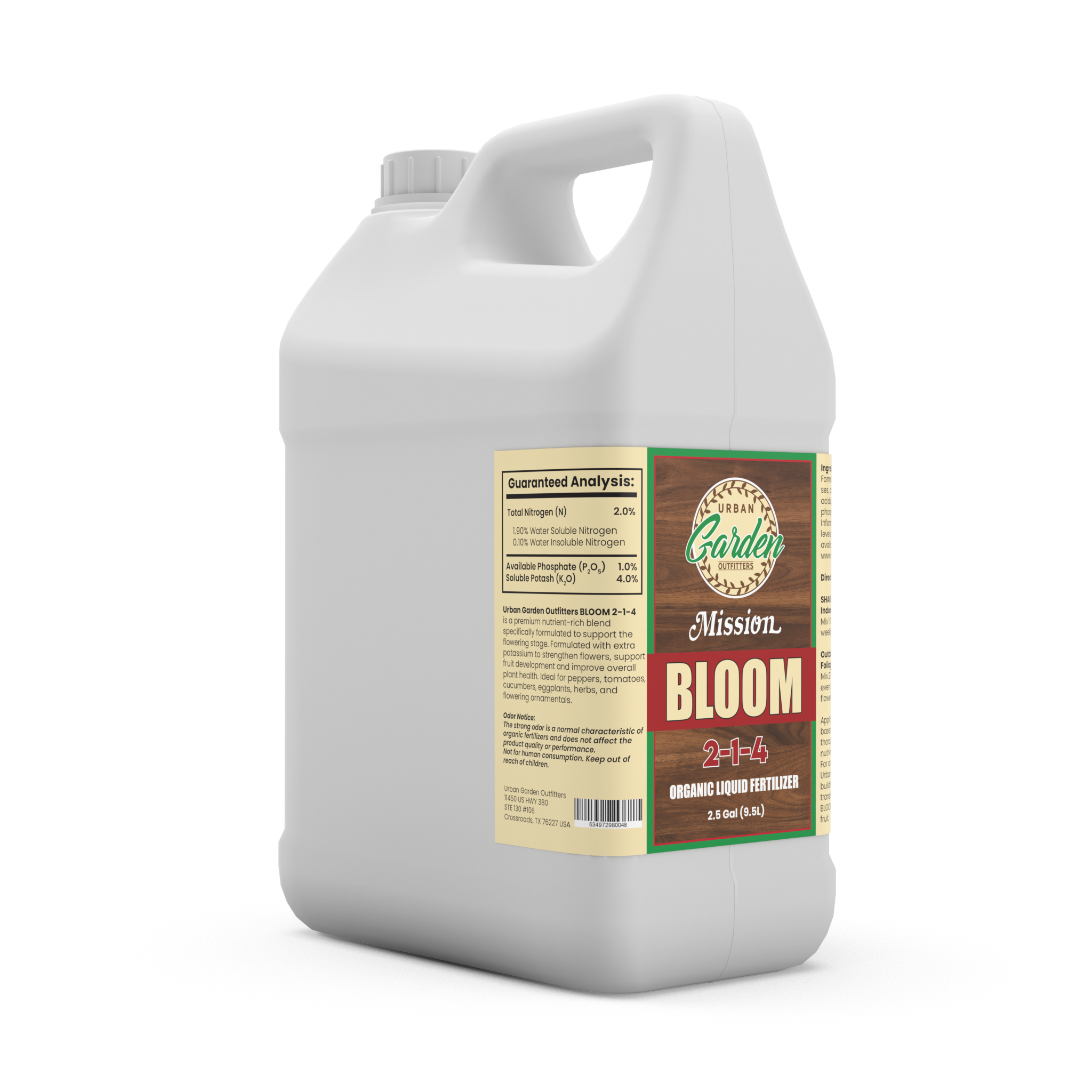 organic nitrogen fertilizer liquid BLOOM 2-1-4 Organic Liquid Fertilizer – Urban Garden Outfitters