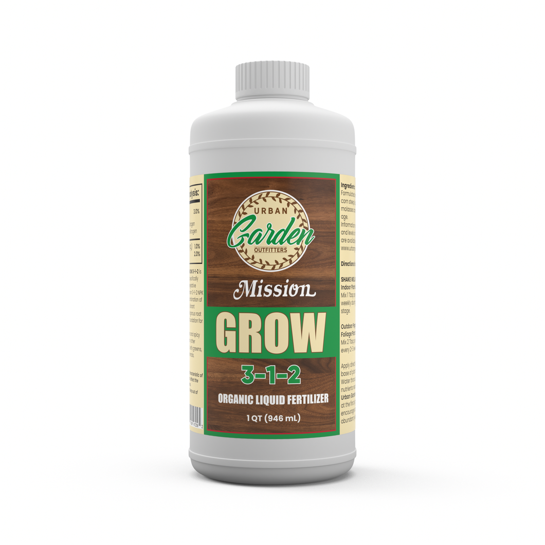 20-20-20 organic liquid fertilizer GROW-3-1-2 Organic Liquid Fertilizer – Urban Garden Outfitters
